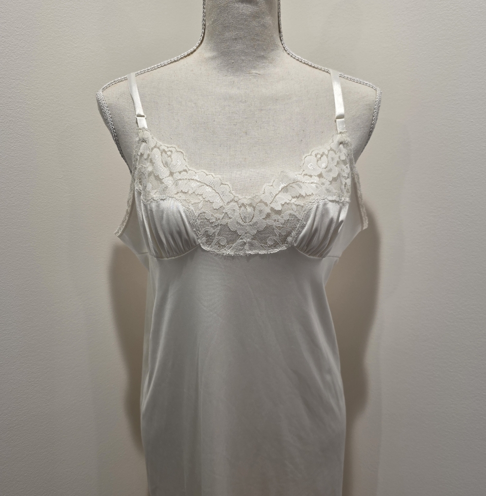 Vintage White Lace Slip